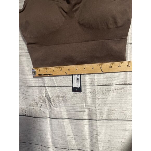 PrettyLittleThing Chocolate Basic Seamless Padded Sports Bra Womens Small - Picture 4 of 7